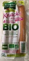 4 Knacks de volaille Bio