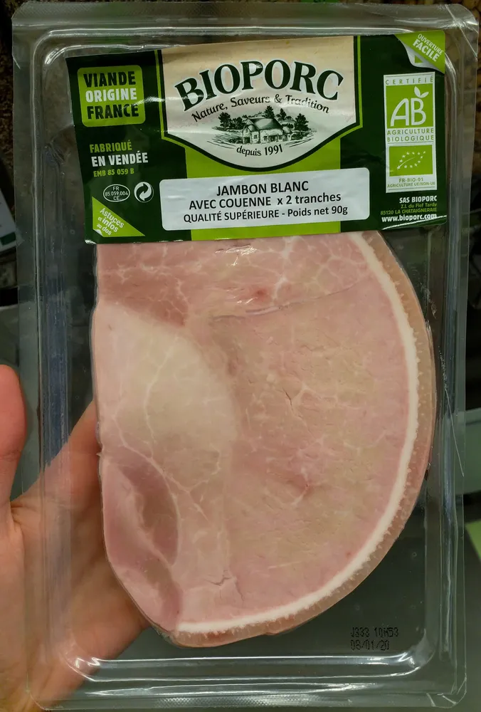 Jambon blanc avec couenne
