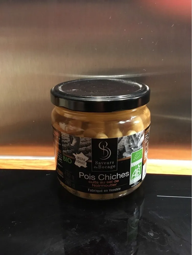 Pois chiches cuits au sel de Noirmoutier