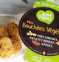 Bouchées végétales pois chiches patate douce