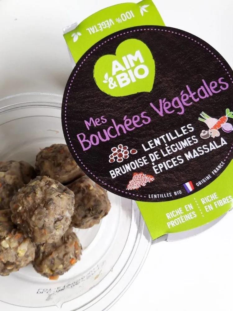 Bouchées végétales lentilles