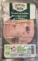 Roulade de jambon aux olives noires
