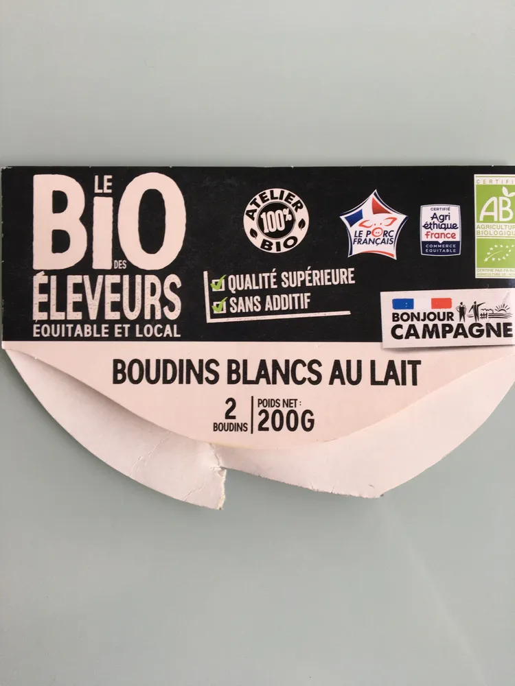 Boudins blancs au lait