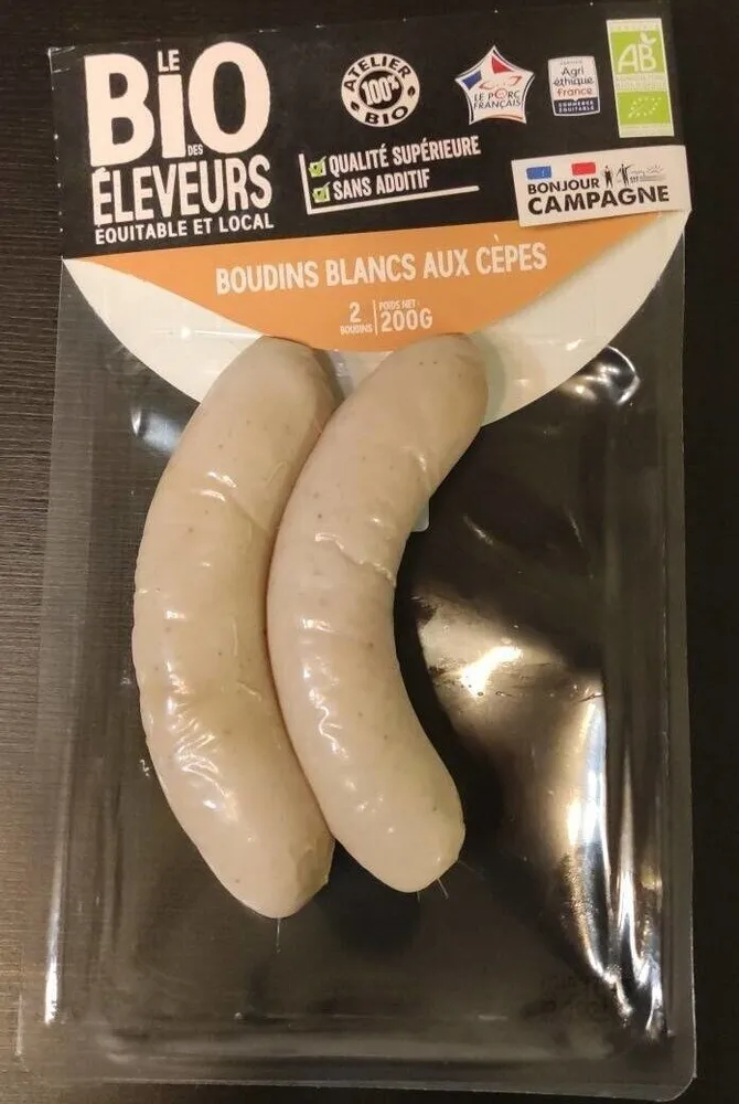 Boudin blanc aux cèpes
