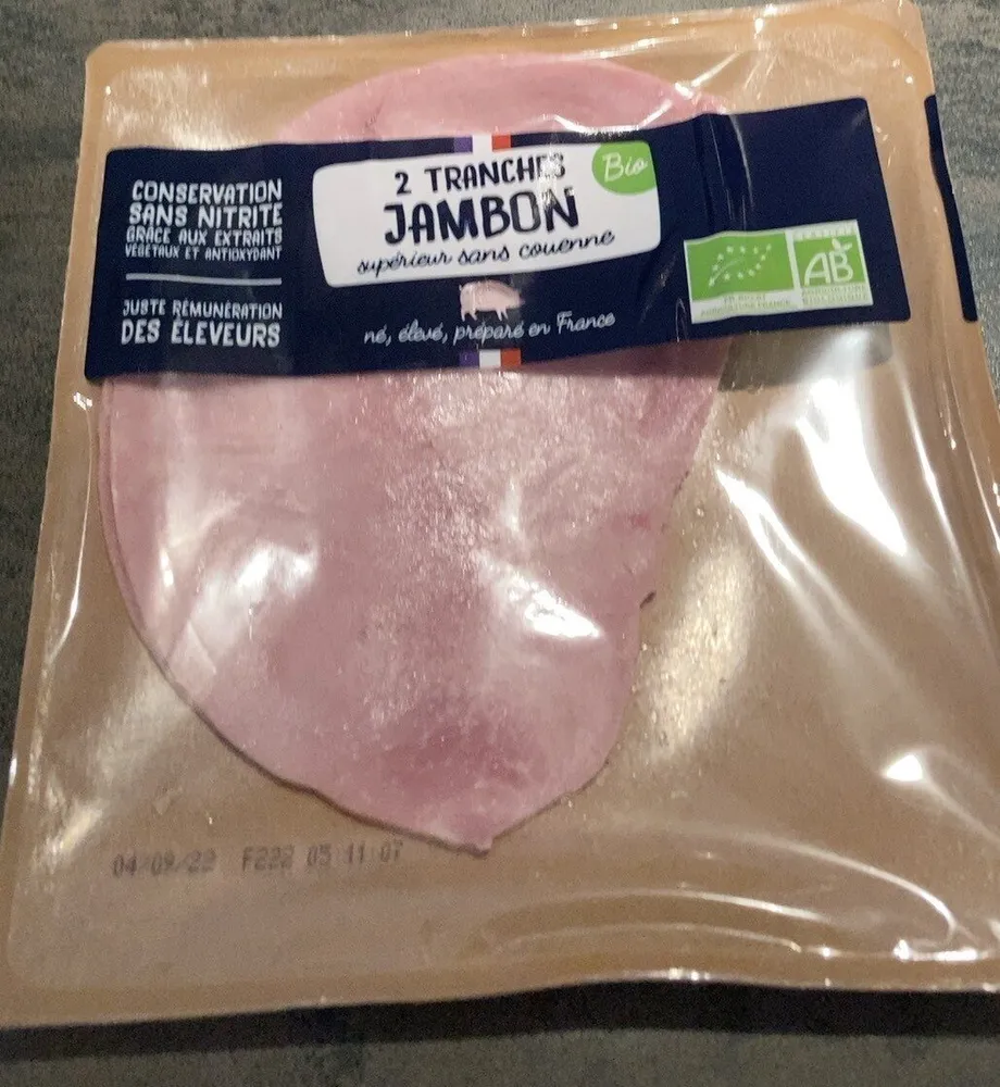 Jambon superieur Bio sans couenne