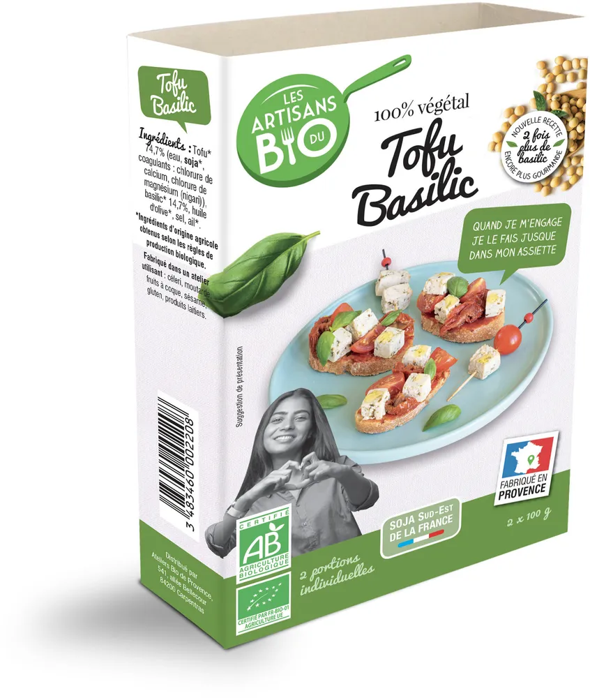 Tofu basilic BIO 200g