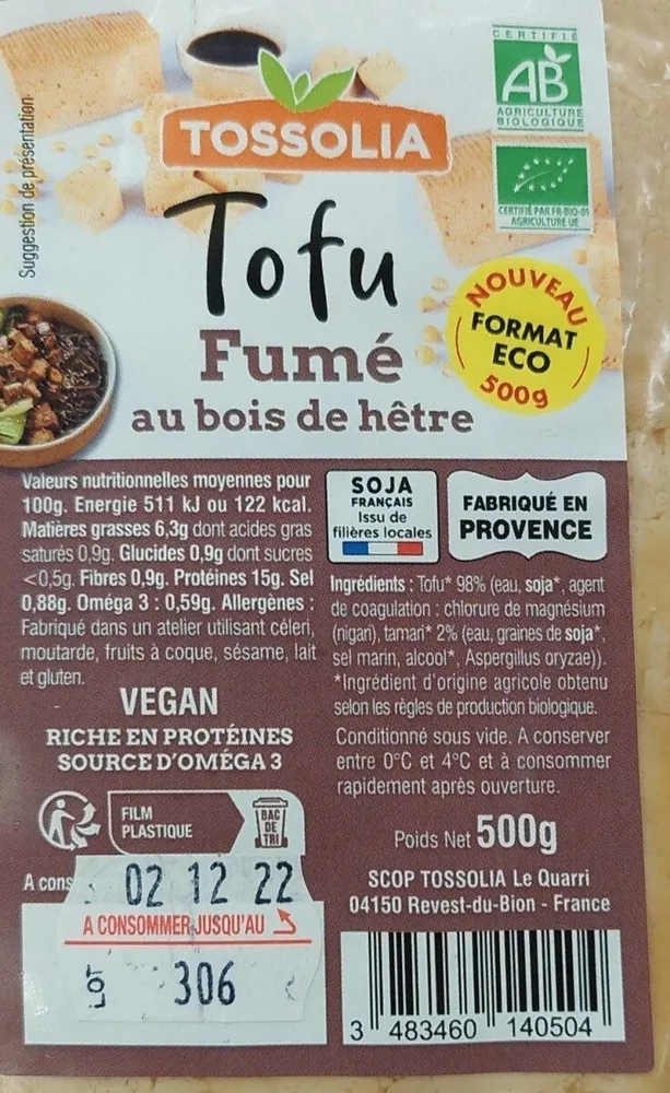 Tofu fumé