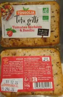 Tofu grillé tomates séchées basilic