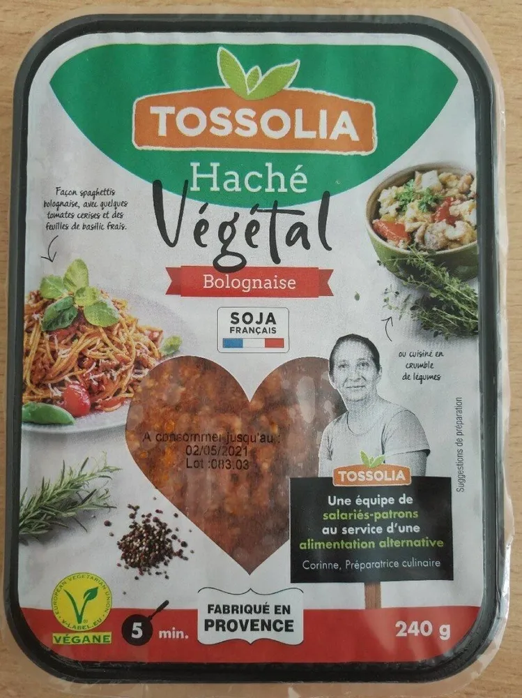 Haché végétal façon Bolognaise