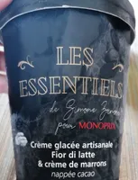 Creme glacée artisanale for Di latte et crème de marrons