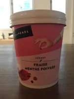 Sorbet fraise menthe poivrée