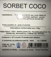 Sorbet coco
