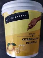 Sorbet citron jaune de sicile