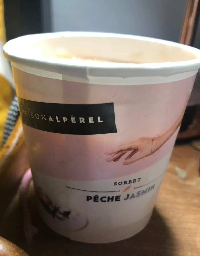 Sorbet pêche jasmin