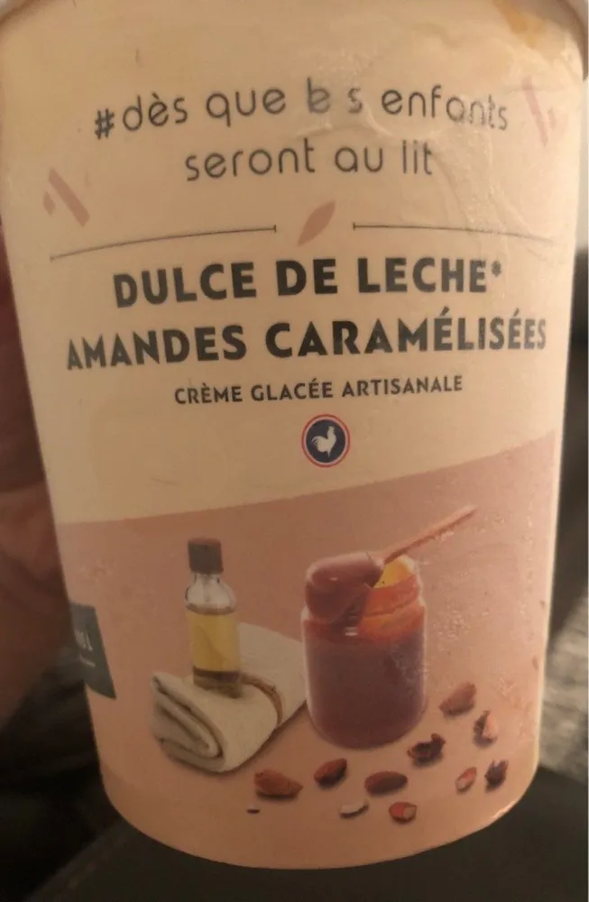 Dulce de leche amandes caramelisées