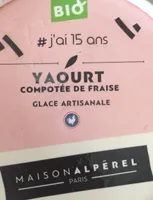 Yaourt compotee de fraise glace