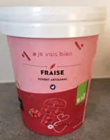 Sorbet artisanal BIO à la fraise