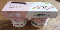 Yaourt glacés compotée de fraise