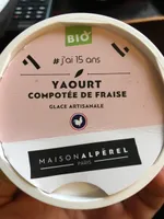 Yaourt compotee de fraise