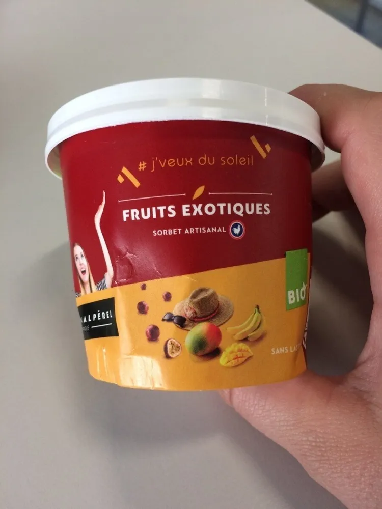 Sorbet artisanal fruits exotiques
