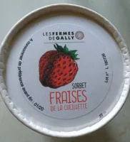 Sorbet fraises de la cueillette