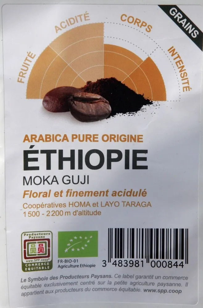 Café Moka Guji (Ethiopie)