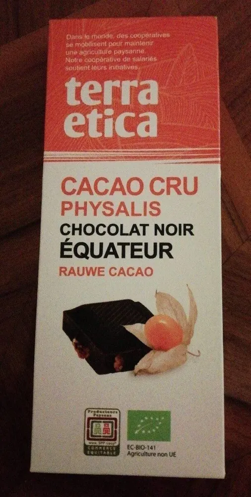 Cacao cru physalis