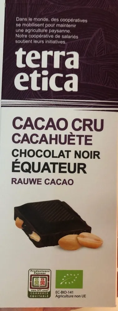 Cacao cru cacahuete