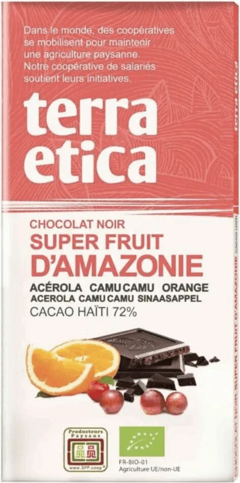 Chocolat noir Super fruit d'Amazonie