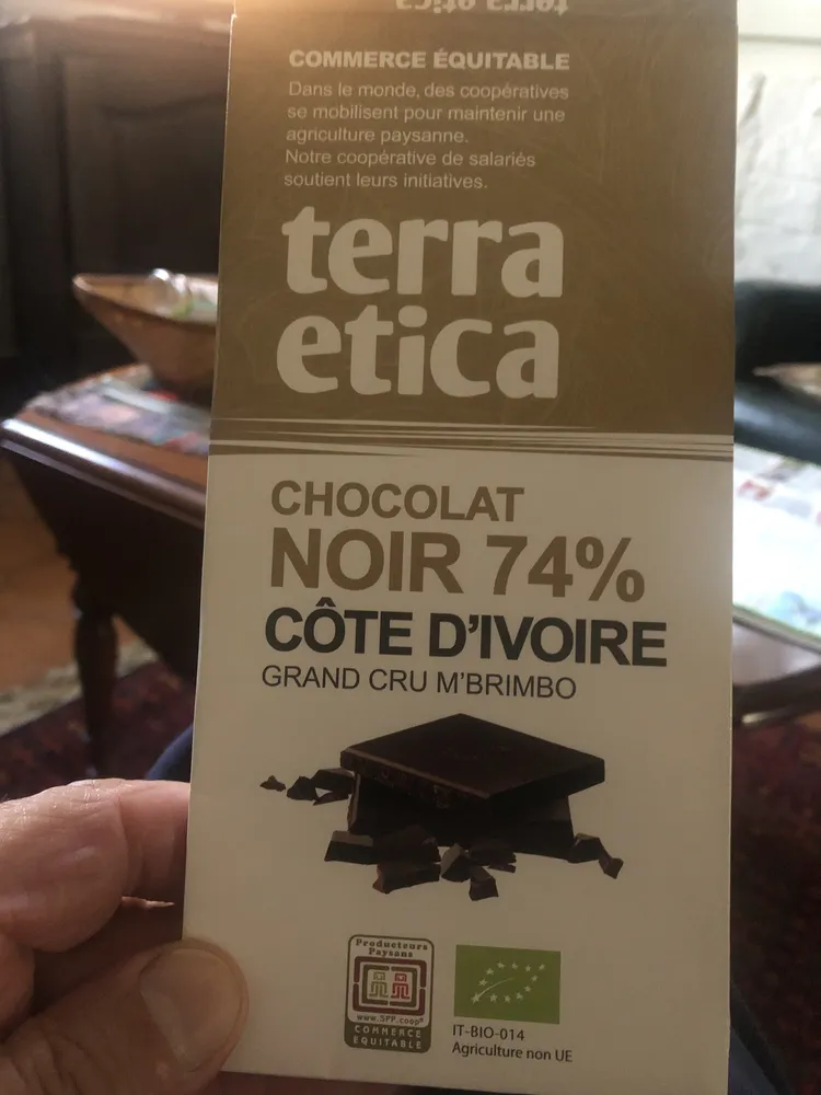 Chocolat Noir 74% Côte d'Ivoire