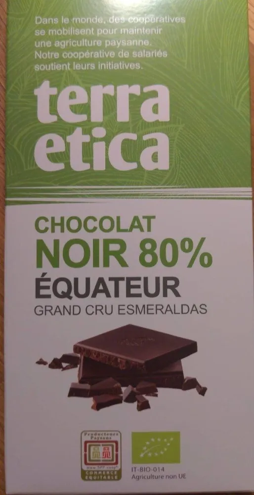 Chocolat noir 80% équateur