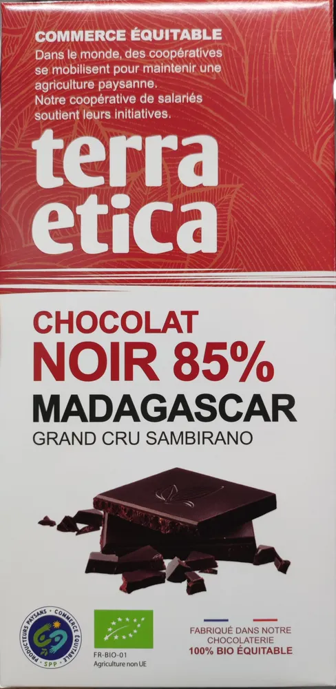 Chocolat noir 85% Madagascar