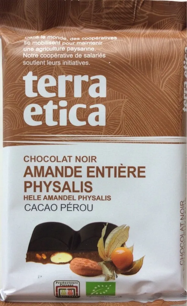 Chocolat noir amande physalis