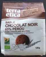 Sablés chocolat noir 65% Pérou