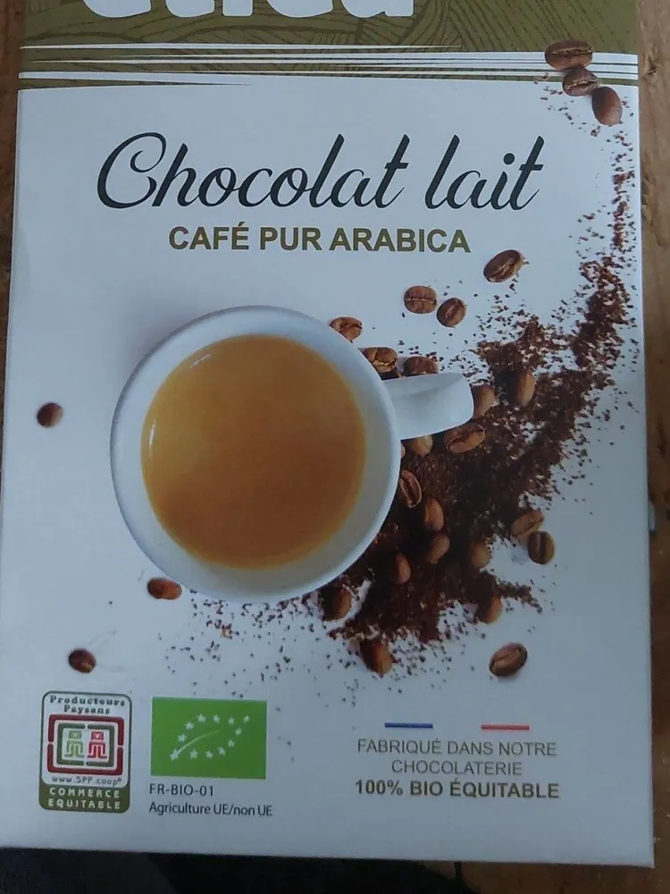 Chocolat lait café pur arabica