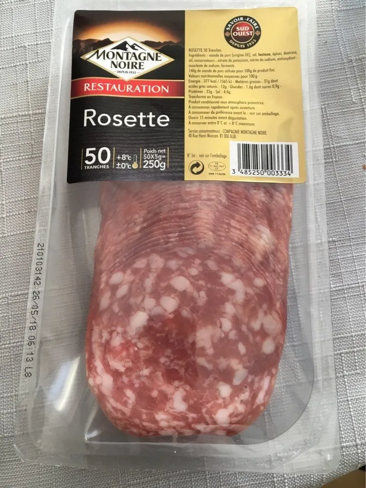 Rosette, 50 tranches