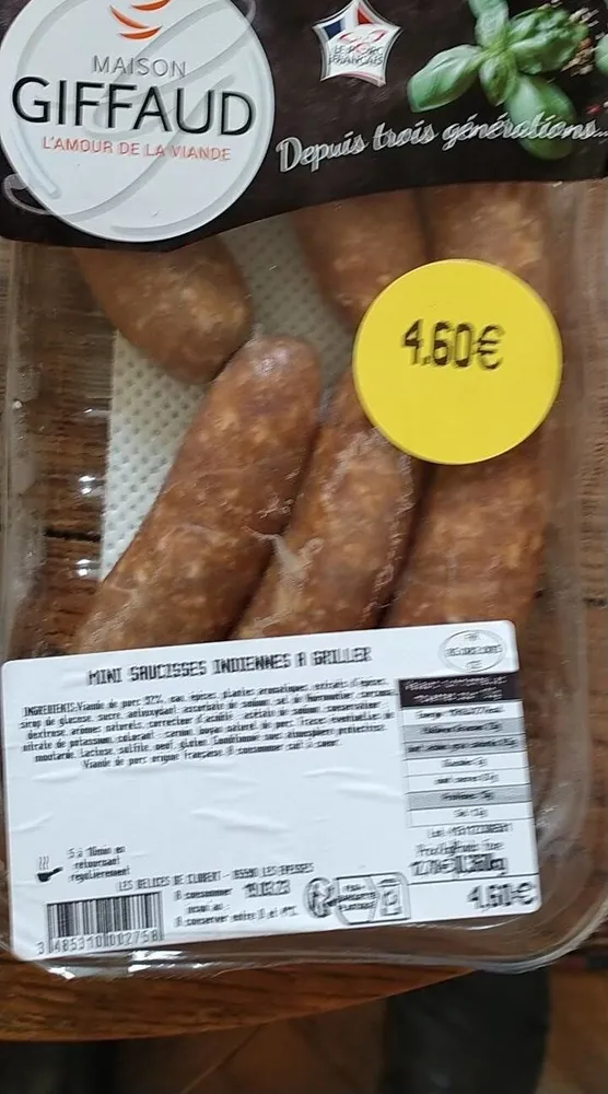 Mini saucisses indiennes