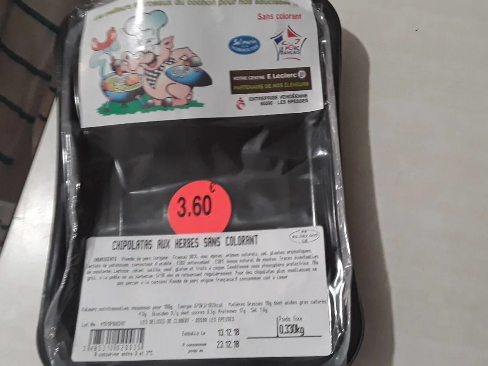 Chipolatas aux herbes