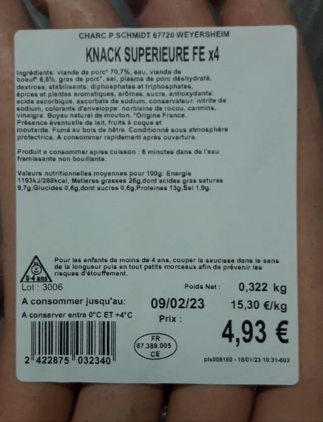 Knack supérieure DE × 4