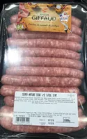 Saucisses a griller GIFFAUD, 12 pieces