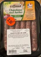 Saucisses aux herbes GIFFAUD, 6 pieces