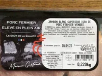 Porc fermier elevé en plein air