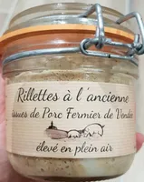 Rillettes à l'ancienne issues de Porc Fermier de Vendée