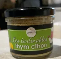 Les tartinables thym citron