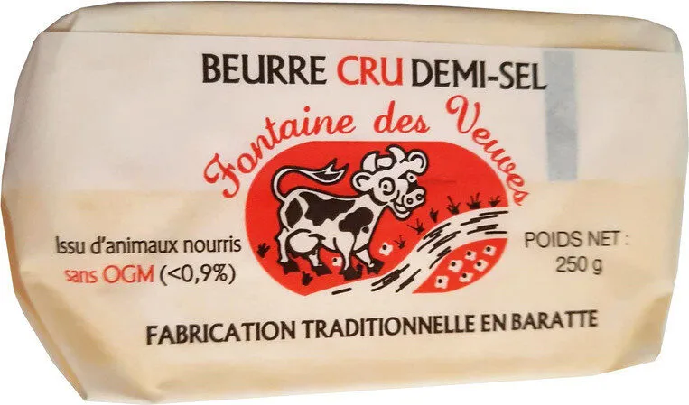 Beurre cru sel Fontaine des veuves