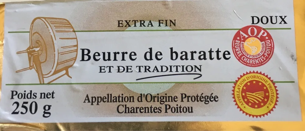 Beurre de baratte et de tradition