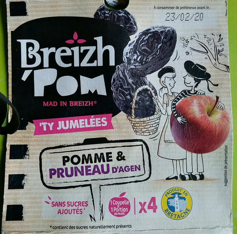 'Ty jumelées, Pomme & pruneau d'agen