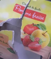 Dessert de fruits pomme fraise