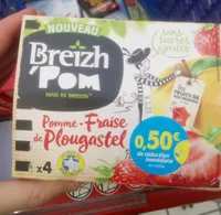 Compote pomme fraise de Plougastel