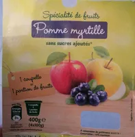 Spécialité de fruit pomme myrtille